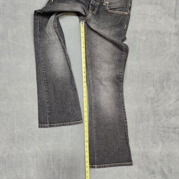 Calvin Klein Jeans Stretch Flare Distressed Black Size 4 - Picture 8 of 8